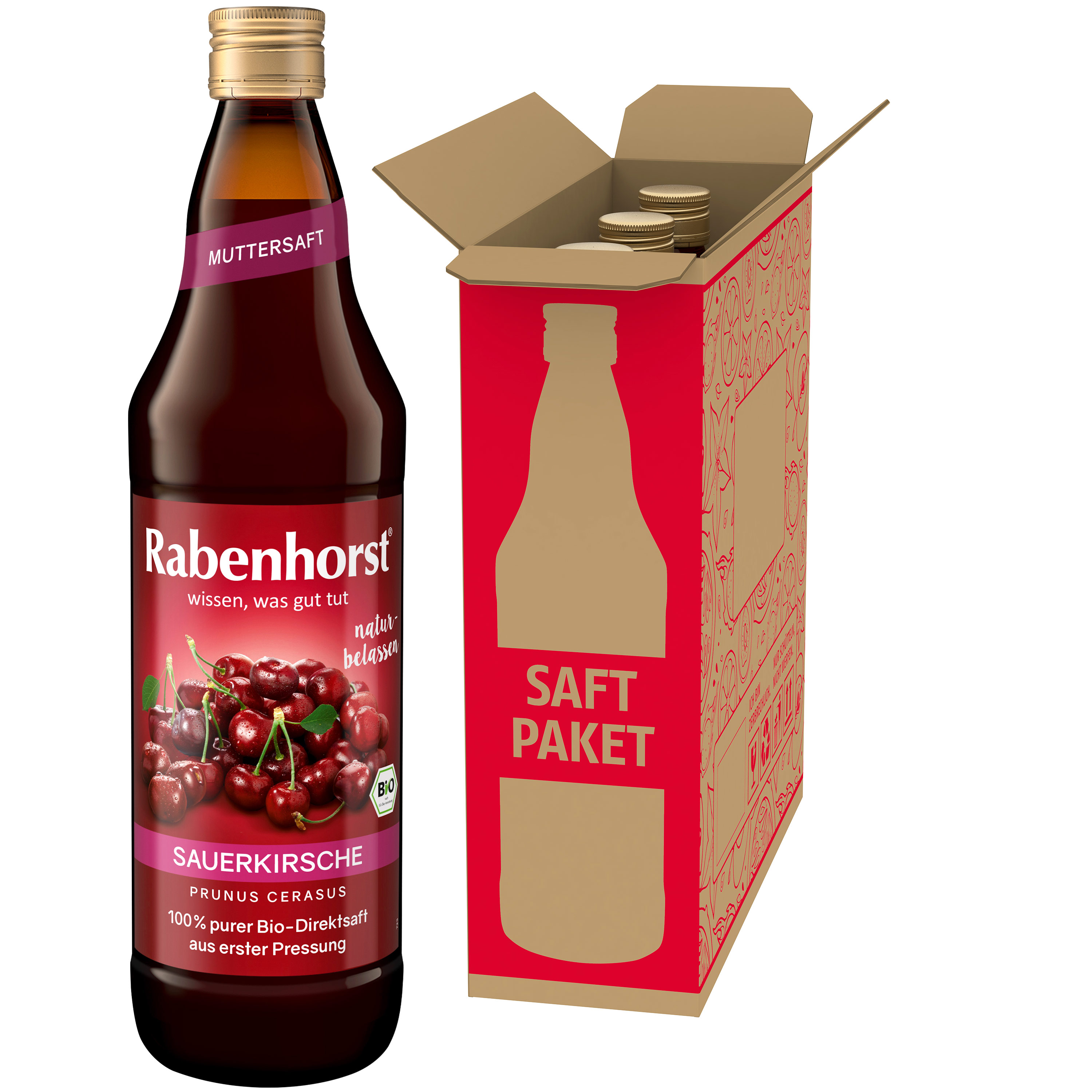 Sauerkirsche MUTTERSAFT BIO 3er Pack (3 x 700 ml)