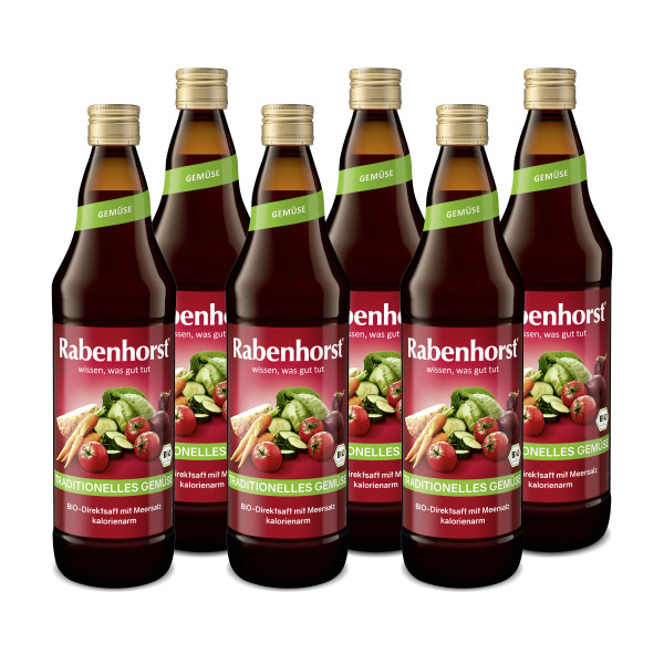 RABENHORST Traditionelles Gemüse BIO 6er Pack (6 x 700 ml)